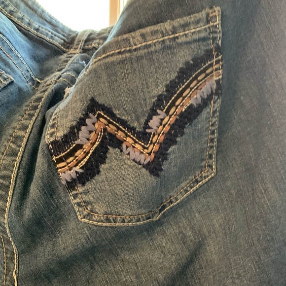 Lane Bryant- Womens size 24, bootcut distressed denim. - Picture 9 of 10